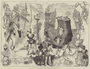 Drury-Lane ve Covent-Garden Pantomimlerinden Sahneler by George Cruikshank